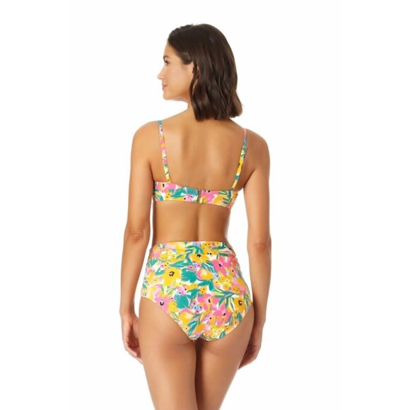 Anne Cole Swimsuit Bikini Two Piece Sunshine Floral Size XXL UPF 50 - Picture 14 of 14